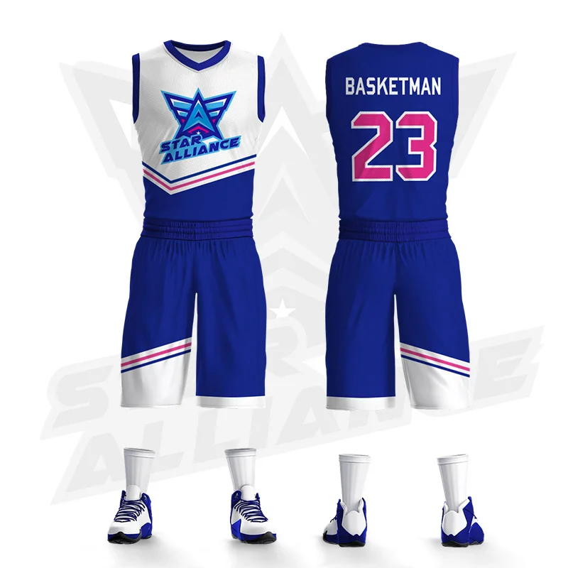 

BASKETMAN Basketball Sets For Men Hot Press Printed Team Name Number Logo Jerseys Shorts Uniforms Breathable Training Tracksuits