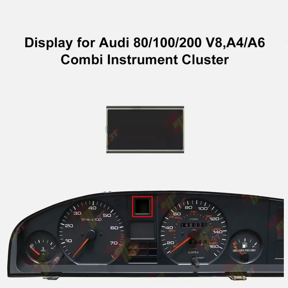 

Dashboard LCD Display for Audi 80/100/200 V8, A4/A6 Combi Instrument Speedometer
