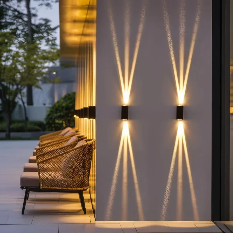 

Настенные светильники Outdoor Beam, светильники вверх и вниз, водонепроницаемый настенный светильник для патио, двора, сада, у бассейна
