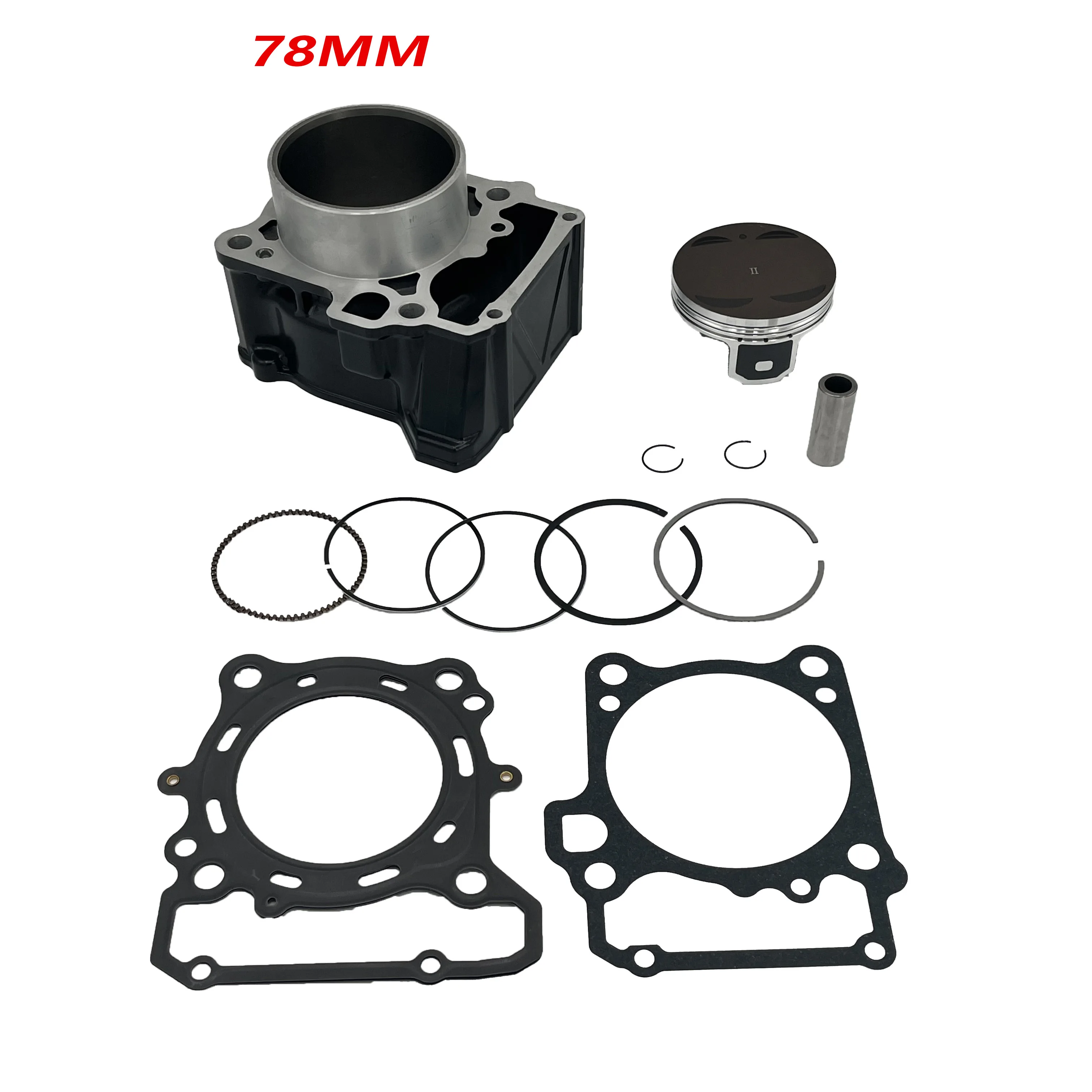 

Motorcycle Parts 78mm Cylinder Head Gasket Piston Ring Pin Full Set for CFMOTO 300NK CF300NK CF MOTO NK300 250repack300CC