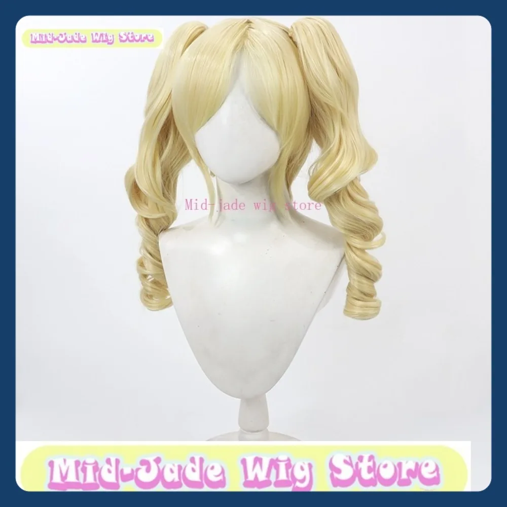 منتصف اليشم شعر مستعار الهوية الخامس كتم فتاة ستيلا Eggy حفلة Collab شعر مستعار تأثيري أنيمي لعبة لعب الأدوار الشعر الاصطناعية حفلة الهالوين #4