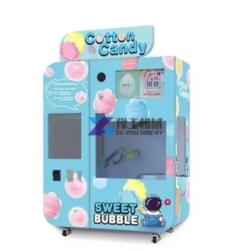 Fully Automatic Portable Mini Small Cotton Candy Vending Machine Cotton Candy Maker