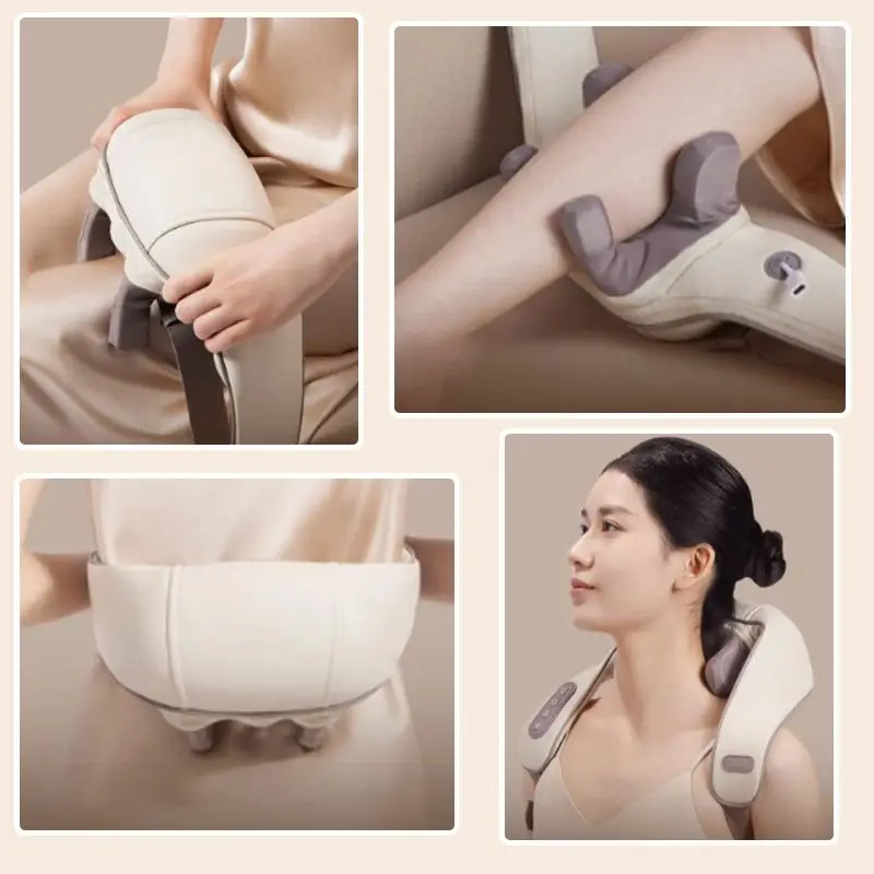 Massagers for Neck and Shoulder with Heat Simulate Human Hand Grasping and Kneading Cover Important Acupoints