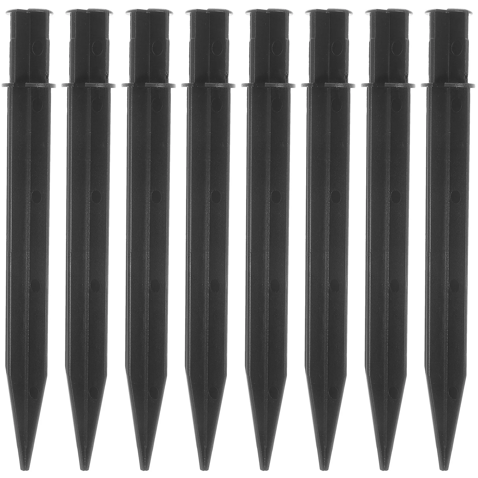 

8pcs Solar Lawn Light Ground Stake Durable Wind-Resistant Replacement Plastic Stakes For Outdoor Garden Lamp Stakes