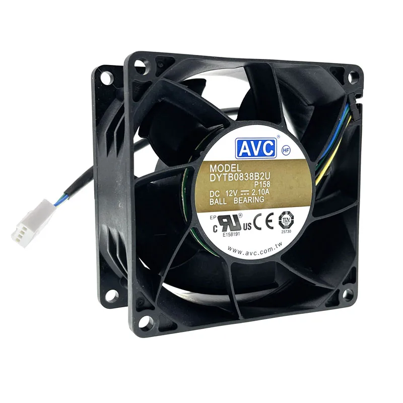 Nowy 80mm szybki CFM AirFlow DC 12V podwójne łożysko kulkowe PWM wentylator chłodzący komputer PC, 80X80X38mm 10000RPM obudowa potężna chłodnica