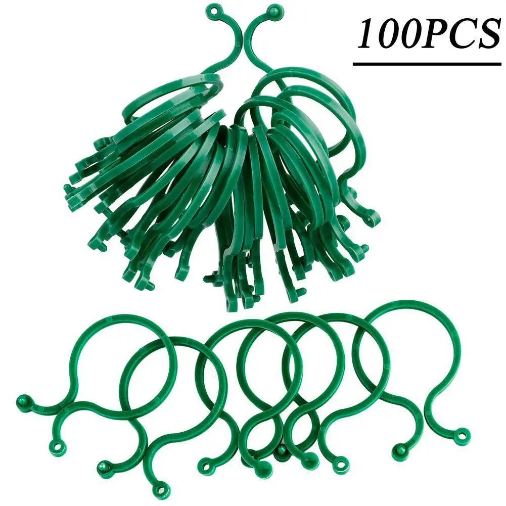 

50/100 Pcs Plant Rattan Clip Bundled Buckle Fixed Support Bracket Garden Plant Invisible Vine Climbing Grafting Fixing Tool