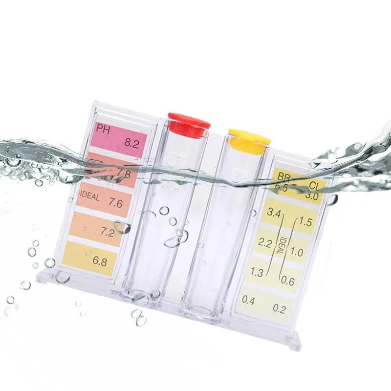 Benutzerfreundliches PH-Chlor-Testgerät für Schwimmbäder, 1 Set Wasserqualitäts-Testkit für Innen- und Außenpools sowie Spa-Wartung – Detail 7