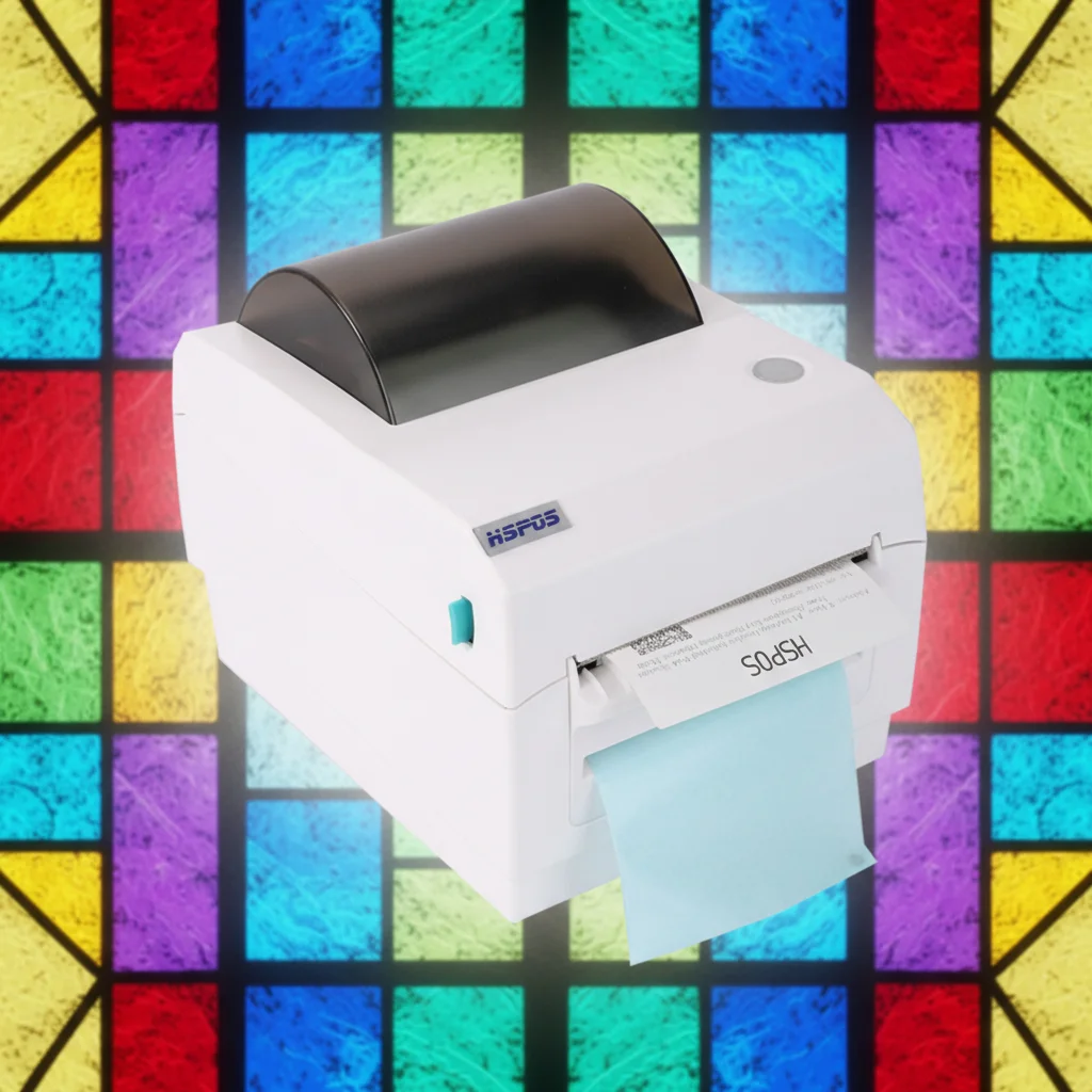 

ATV&UTVK39 Thermal Label Printer Max 110mm Cloud Print Support Label Peeling Strip with USB LAN WIFI Blue Tooth