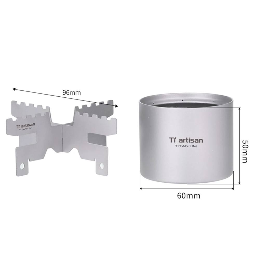 /100ml /Lightweight /Stove With For Cross Stand For Mini For Spirit Furnace For Camping Hiking Backpacking Outdoor Cooking Suppl - view 6