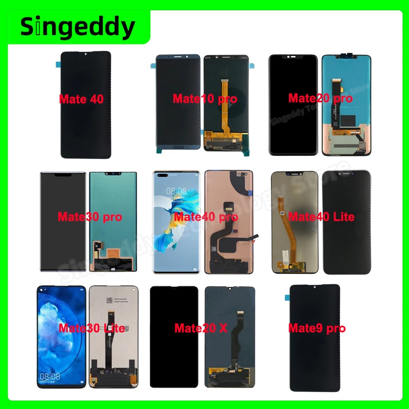 LCD Screen Display For Huawei, PSmart2018 Plus P7 P8 P9 P10 P20 P30 P40 P50 Pro Lite 2017 P9LiteMini Smart P9Plus P10Plus Selfie
