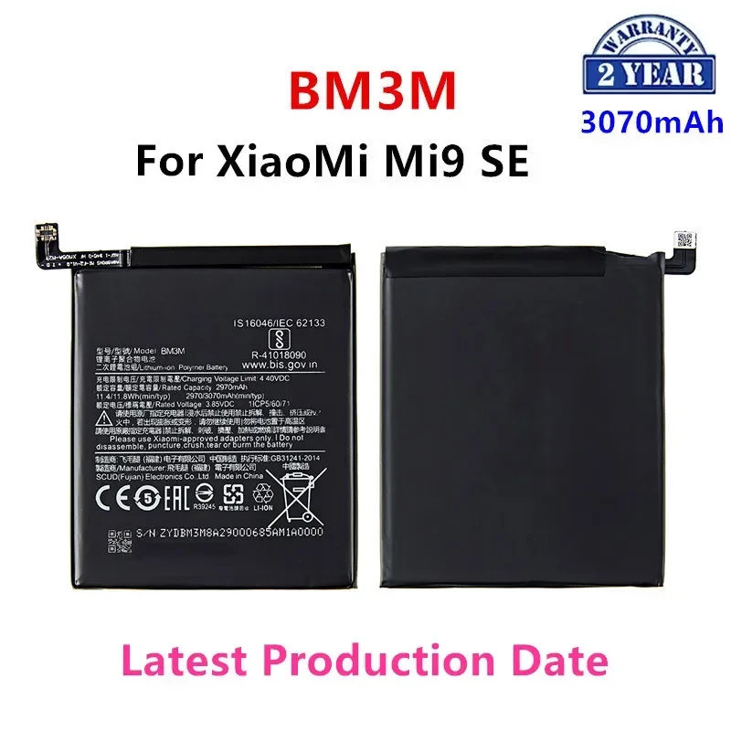 Brand New BM3M 3070mAh Battery For Xiaomi 9 Se Mi9 SE Mi 9SE BM3M High Quality Phone Replacement Batteries