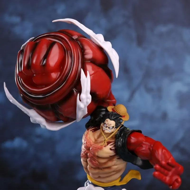 30CM One Piece Figurka anime phantom Luffy Gear 4 Figurki akcji zabawki model Dekoracja pulpitu Kolekcja statuetek Wisiorek Prezent dla dziecka