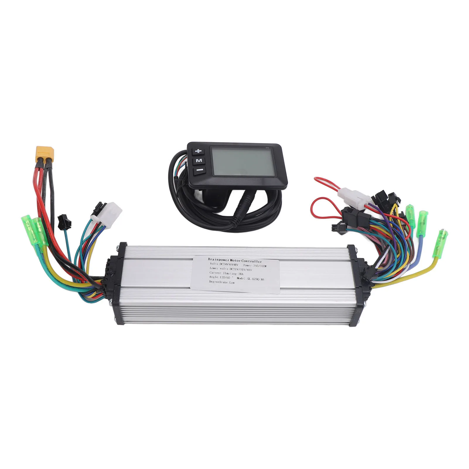 Dual Drive Electric Bike Controller, 24V-48V Brushless Motor Control, 250W-350W, G51LCD Display