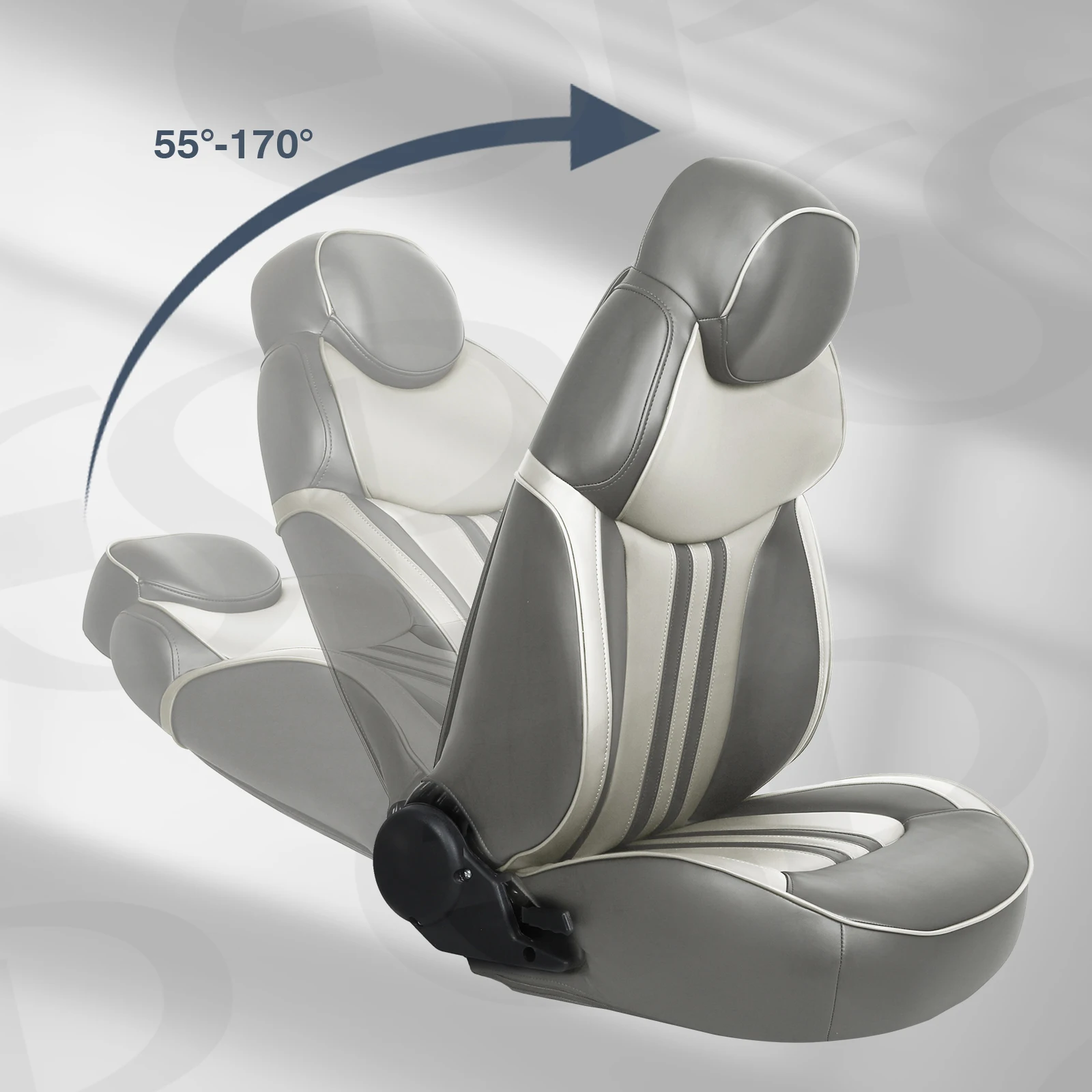 High Quality High Back Luxury Reclining Pontoon Captains Chair Bucket Boat Seat Yacht Seat