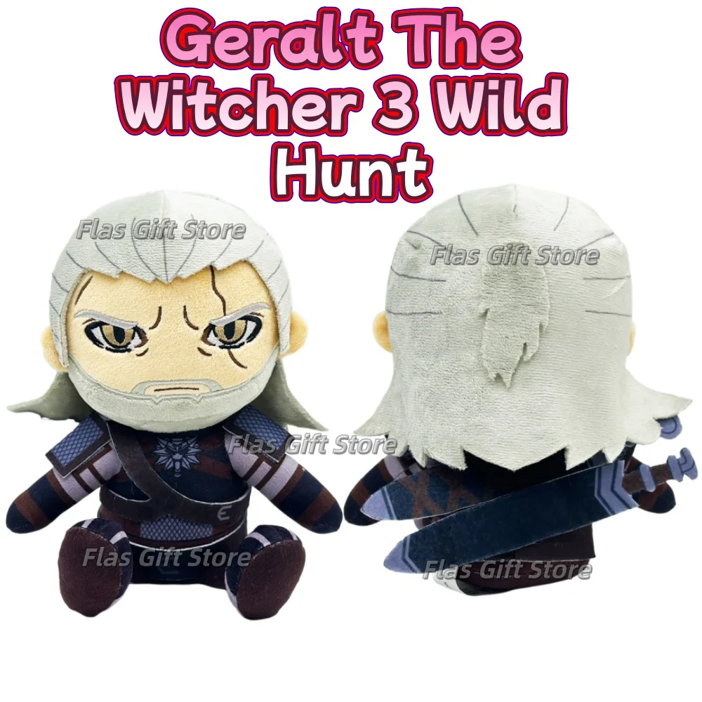 Geralt The Witcher 3 Wild Hunt دمى قطيفة دمية قطنية ملحقات أنيمي دمية ناعمة لعبة تزيين الغرفة اللطيفة هدايا الهالوين للأطفال