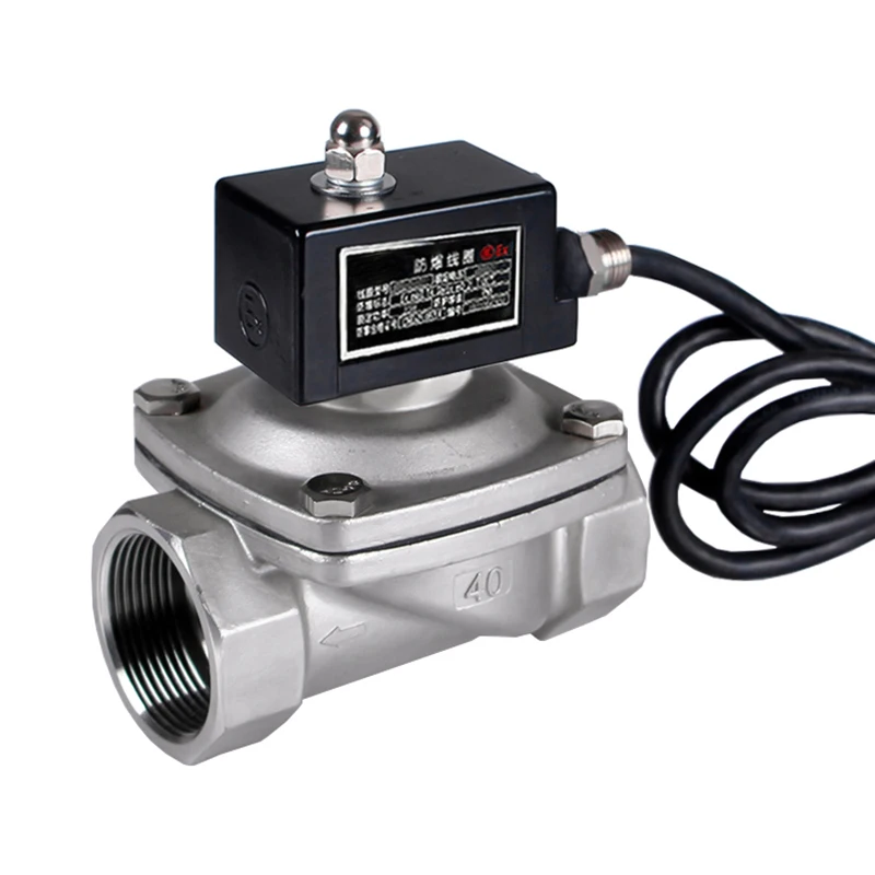

1-1/2" Normally Closed Explosion Solenoid Valve DN40 304 Stainless Steel Solenoid Valves For Gas