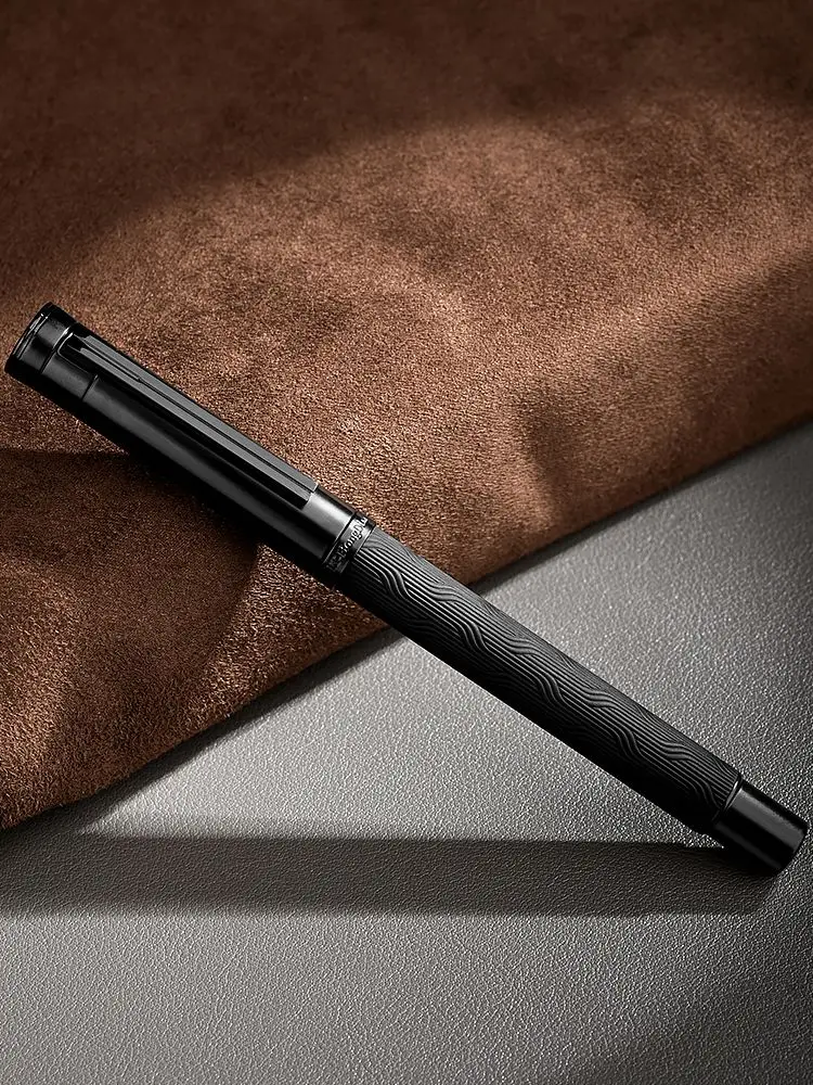 LT Hongdian Black Forest Pro 1861 Matowy Pióro Wieczne Grawerowane Biznesowy Elitarny Prezent Zestaw do Kaligrafii Rollerball Niemiecki Design — zdjęcie produktu 6