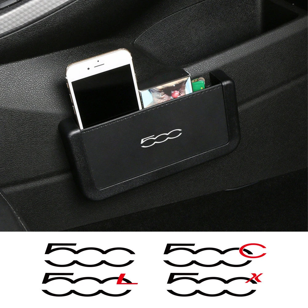 Car Air Outlet Hanging Storage Organizer Box For Fiat 500 500C 2012 500X 500L Abarth 695 Sundries Bag Car Accessories Interior