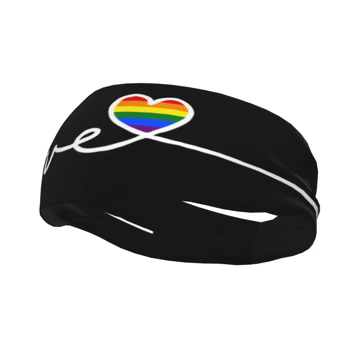 

ЛГБТ Любовь Спортивная повязка на голову Повязка Pride Радуга Повязка для волос Спорт на открытом воздухе Спортивная безопасность для женщин и мужчин
