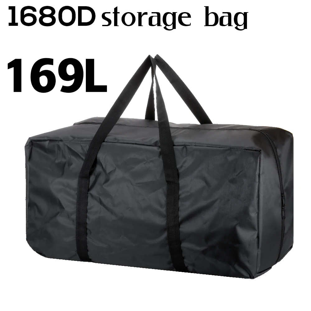 

large capacity 1680d oxford storage bag outdoor camping backpack waterproof travel luggage rucksack 154L/169L duffle backpack