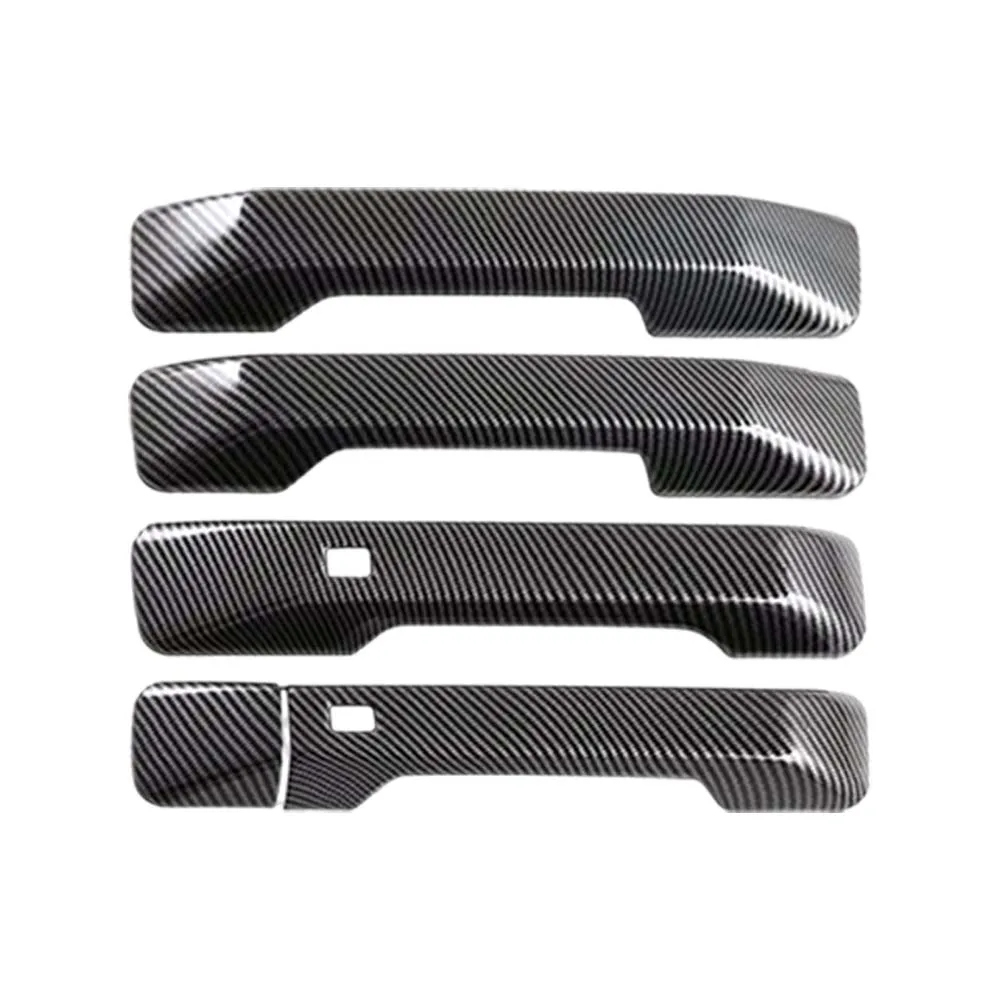 Car Decoration Door Bowl Handle Cover For Hyundai Santa Fe MX5 2024 Carbon Fiber Car Styling Upgrade Modify A Car