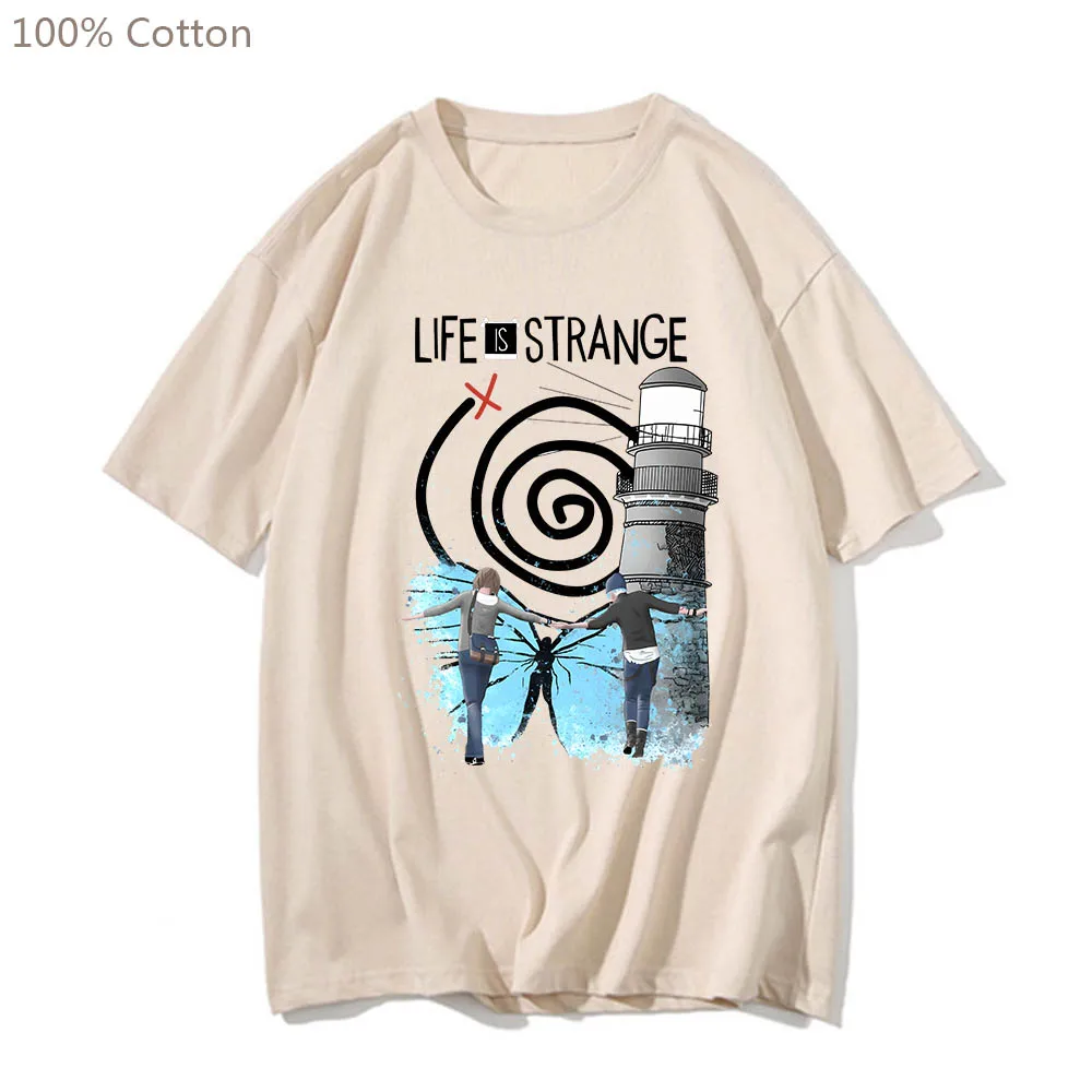 Life Is Strange Cute Anime T-shirts Harajuku Casual Cartoon Tshirt Regular Fit 100% Cotton Men/women Tee-shirt Printed T Shirt