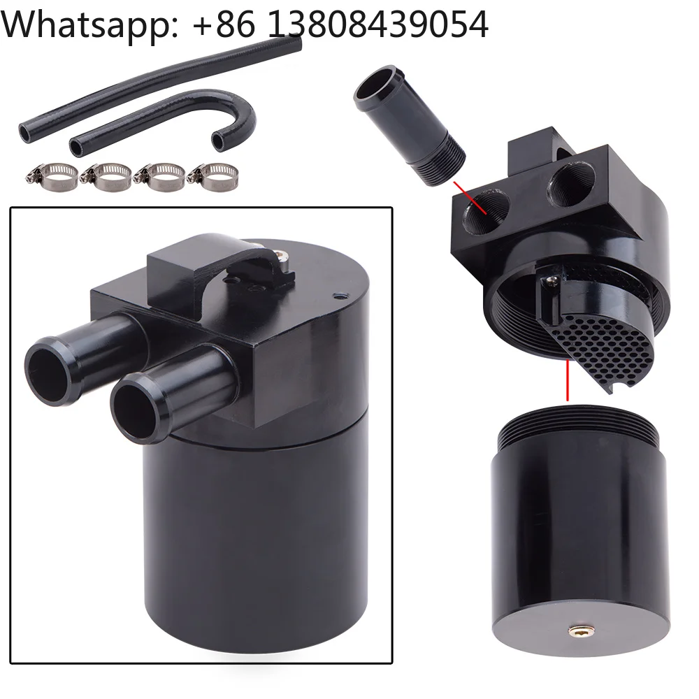 High Performance Black Aluminum Alloy Reservoir Oil Catch Can Tank for BMW N54 335i 135i E90 E92 E82 2006-2010 OCT-1124 - view 5