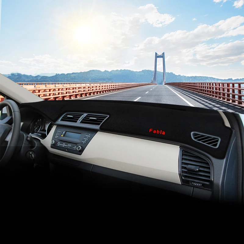 

Abaiwai For Skoda Fabia 3 Mk3 Nj 2015 2016 2017 2018 2019 2020 Car Dashboard Mat Sun Shade Instrument Desk Non-slip Cover 3d Pad