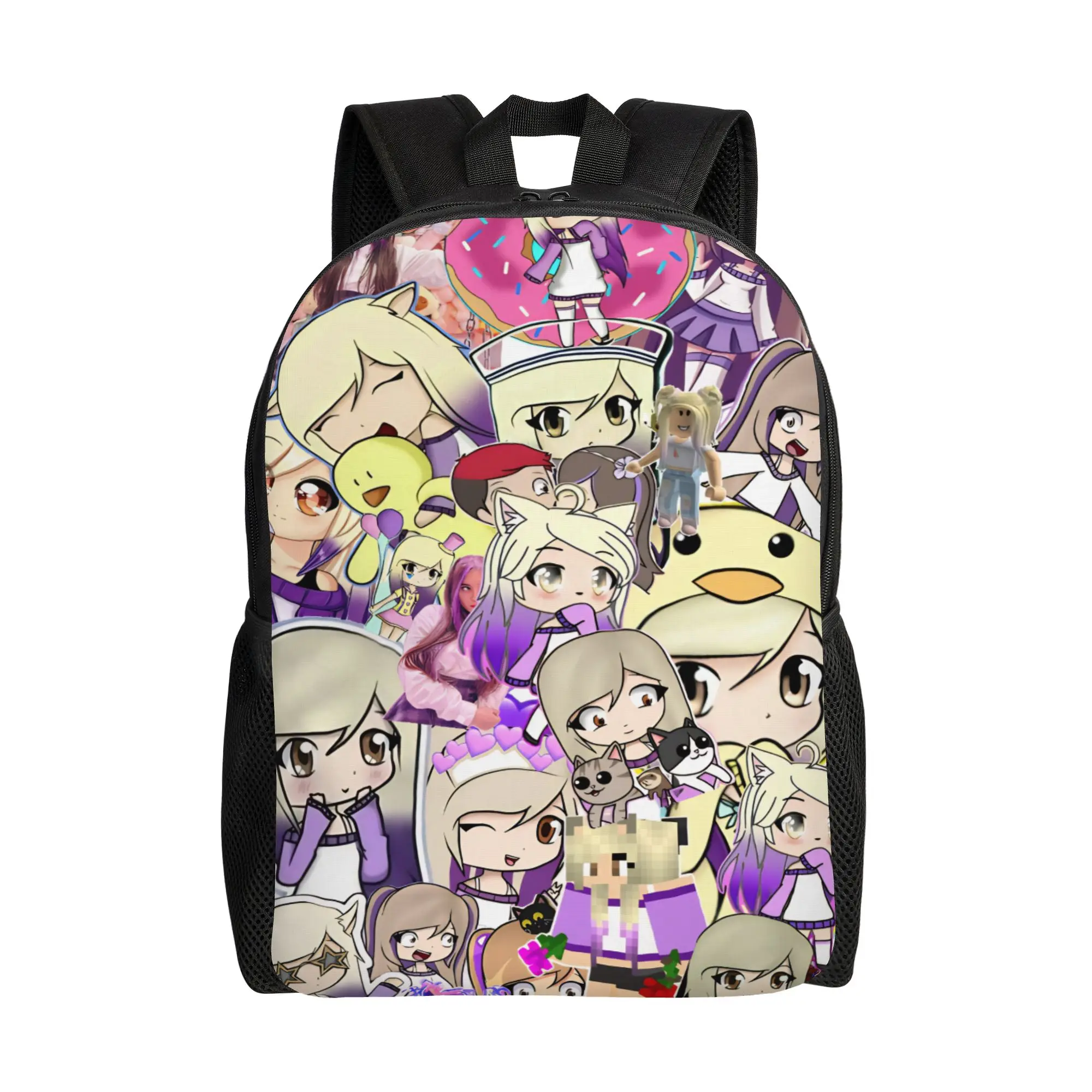 Dense Real Mix Collage Lyna Vallejos  Little Backpack for Boys Girls Toddler Kawaii Backpacks School Bags