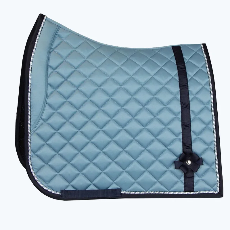 Poly Cotton Multi-Layer Filled Horse Sweat Saddle Pad Double Rope Edge