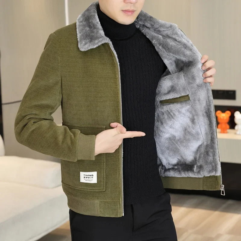 

Autumn Winter Men's Woolen Jacket Thickened and Warm Trench Coat Fashion Casual Business Social Streetwear Overcoat Men Clothing