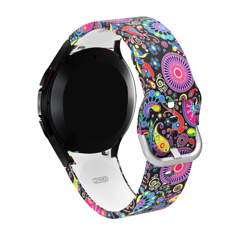 No Gap Bands Silicone Strap For Samsung Galaxy Watch 4/5/6 44mm 40mm 6 4 Classic 46mm 5 Pro 45mm Wristband Galaxy Watch 6 Band