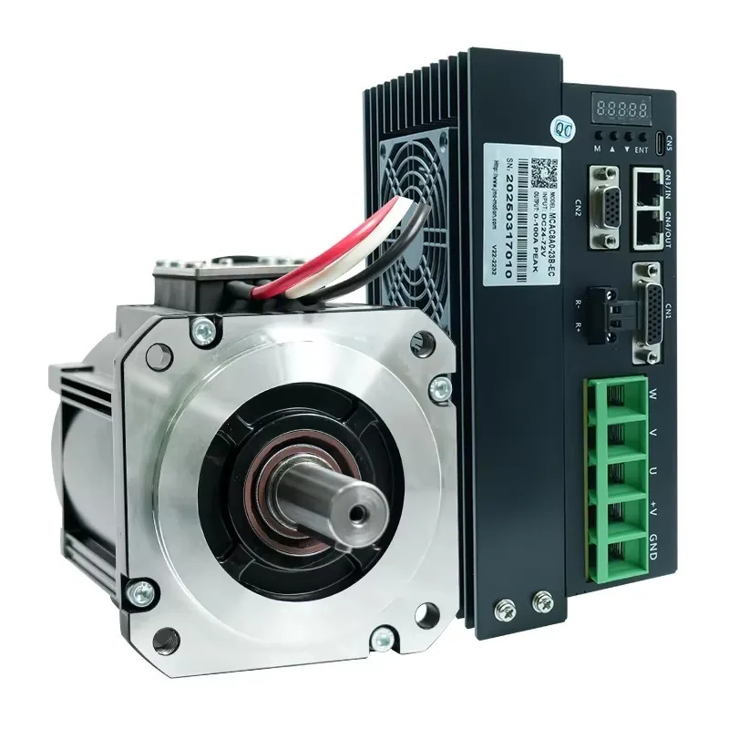 MCAC8A0-23B-EC+130ASM1500-5-17BCQ-DB15 1500w Sewing Machine Servo 24-80VDC 4.78Nm Servo Motor the Ethercat Cnc Machine Kit