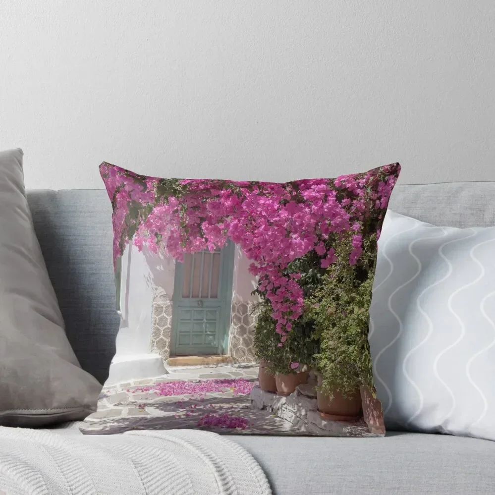 

bougainvillea beauty, Paros Throw Pillow Cushions For Decorative Sofa Cushion Cover For Sofa pillow