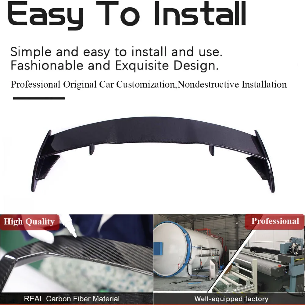 For Benz W177 A200 A250 A35 A45 2019UP REAL CARBON Rear Roof Spoiler Wing Car Accessories