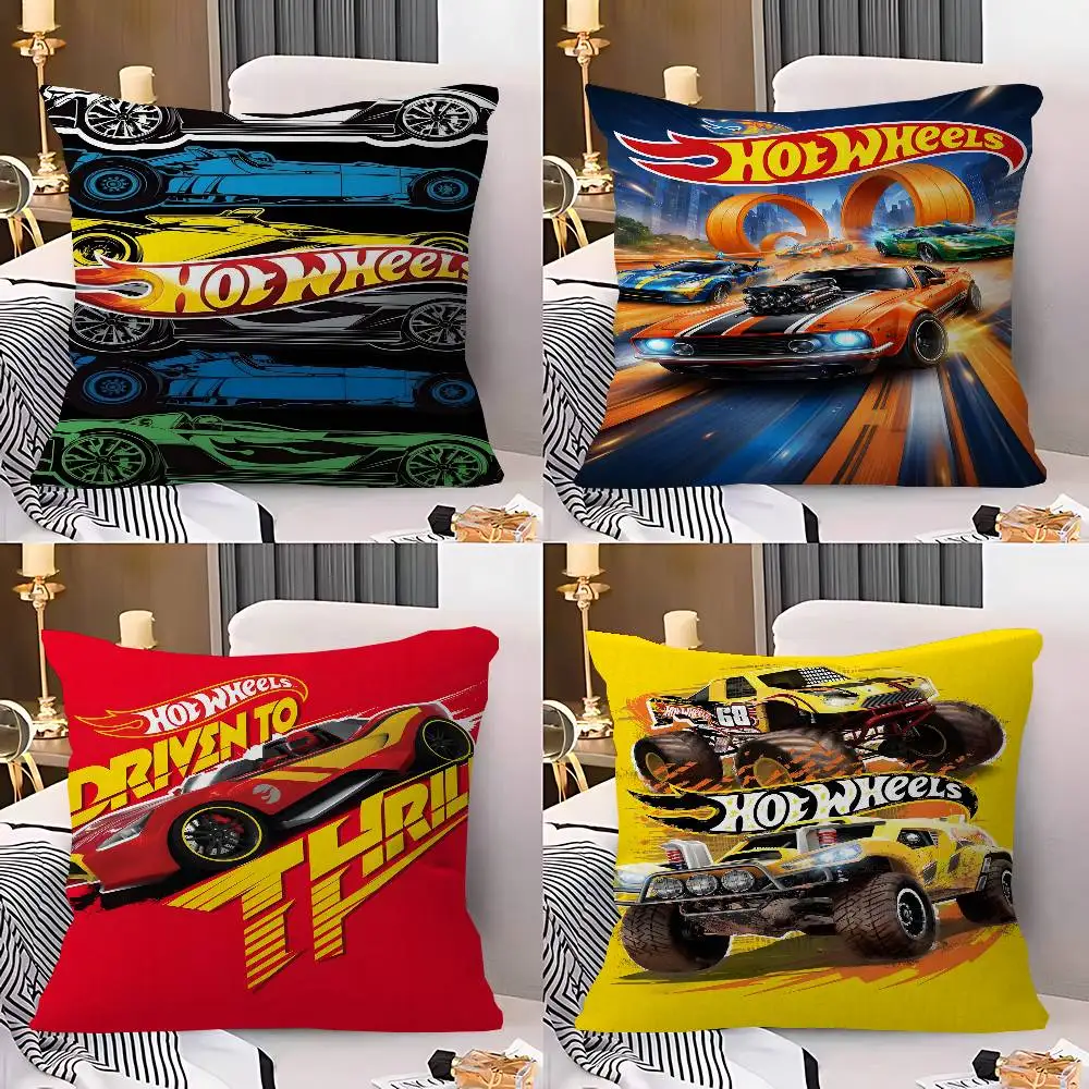 Super Car H-Hot W-Wheels Cushion Cover Pillowcase Upholstery Sofa Throw Pillow Home Decor Pillowcas