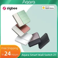 Aqara Smart Wall Switch Z1 Dual Control Zigbee 3.0 Compatible with Single Live/Neutral Wire Switch Work with Apple HomeKit APP