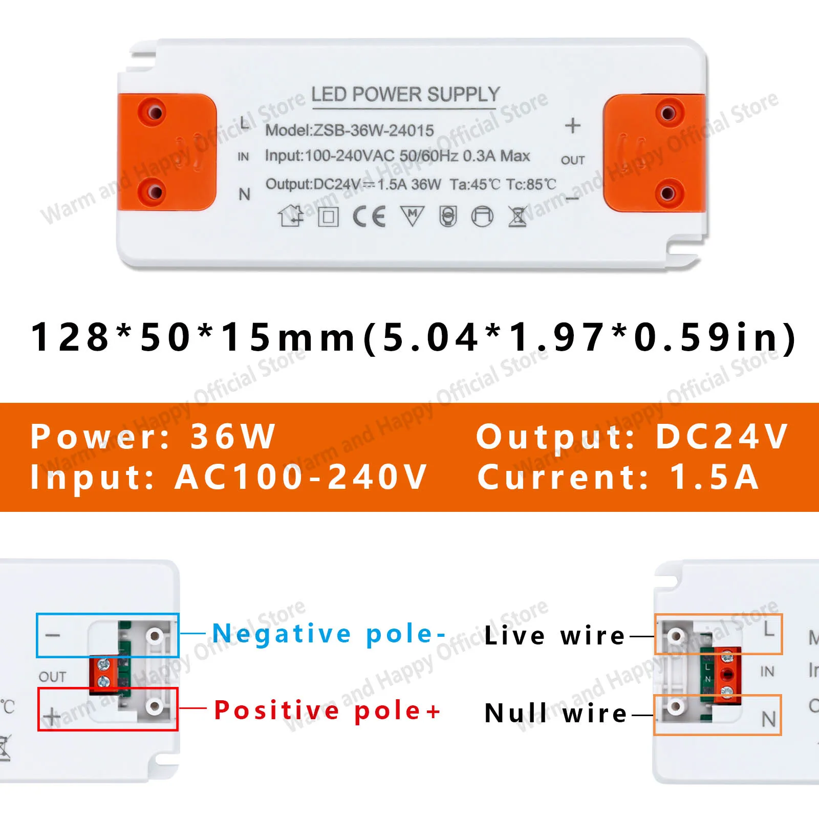 رقيقة جدا LED امدادات الطاقة DC24V محول الإضاءة 18 واط 24 واط 36 واط 60 واط 120 واط سائق لأضواء قطاع LED 0.75A 1A 1.5A 2.5A 5A