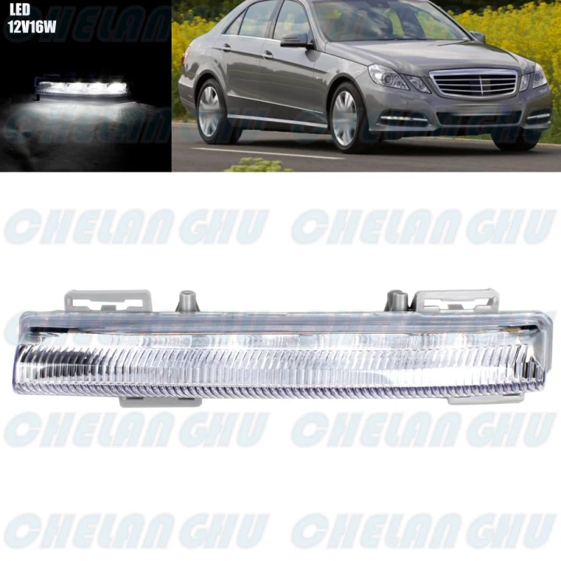 

For Benz W212 E250 E300 E350 2009 2010 2011 2012 2013 Car accessories Right Side Front Bumper LED DRL Fog Lights Lamp