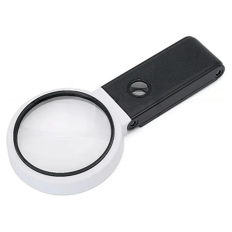 Handheld Folding 100 Desktop Magnifying Glass High Definition Mobile Phone High Magnification 25 Times