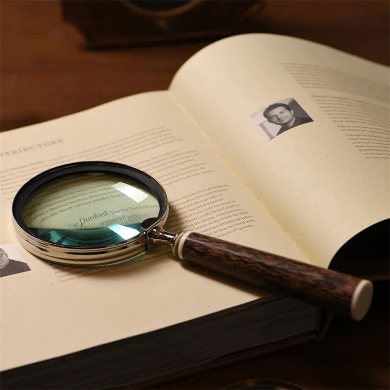 Magnifying Glass for Kids Seniors Handheld Magnifier Magnifying Lens Loupe for Reading Science Nature Exploration Lupa