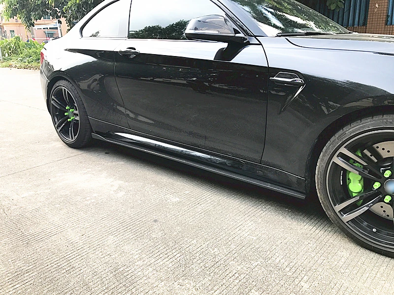 Carbon Fiber F87 M2C Side Skirts Winglet For BMW M2 Competition F87 M2 Coupe 2016-2020
