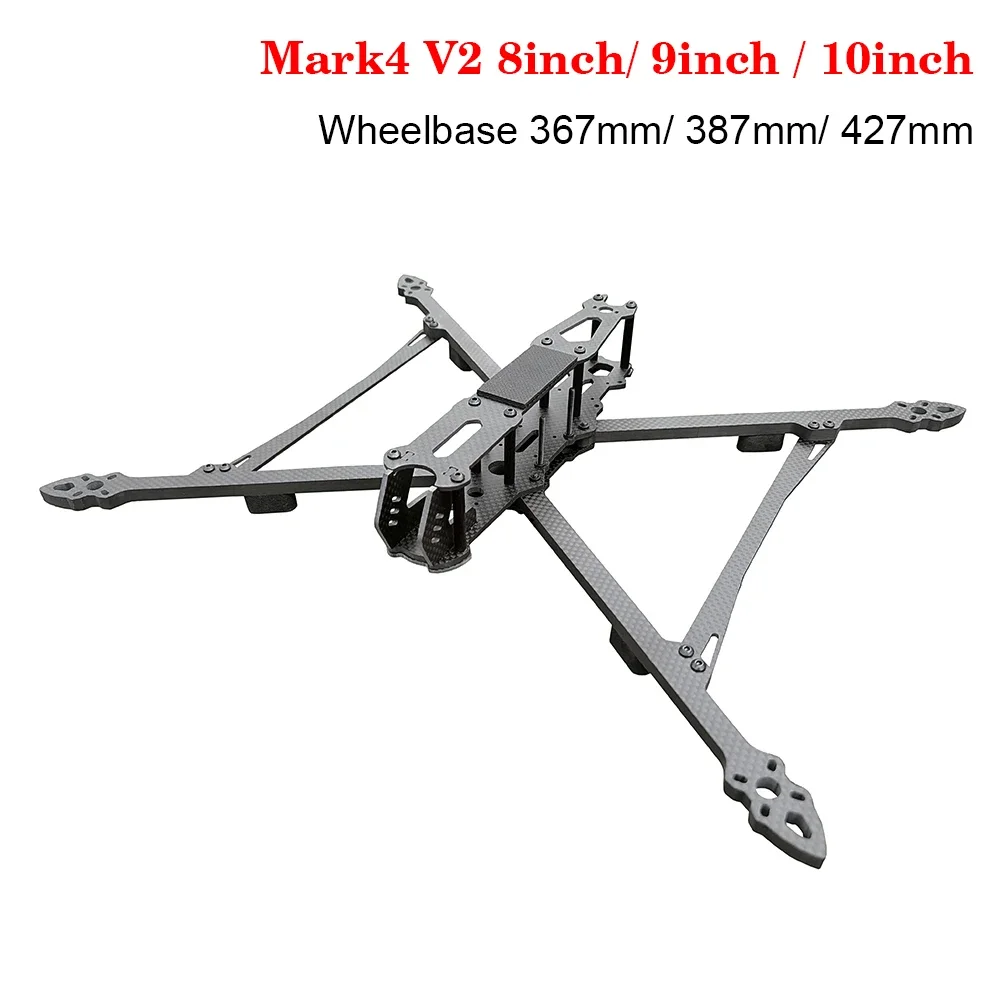 Mark 4 Mark4 V2 8inch 367mm 6mm Arm/ 9inch 387mm 6mm Arm/ 10inch 427mm 7.5mm Arm FPV Racing Drone Quadcopter Freestyle Frame Kit