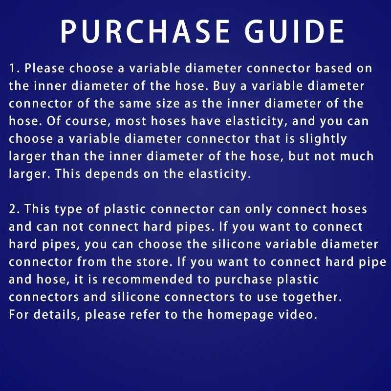 Plastic Flexible Hose Connector Barb Reducer Variable Diameter Fitting Adapter Splicer Joint Water Pipe Repair Garden Aquarium