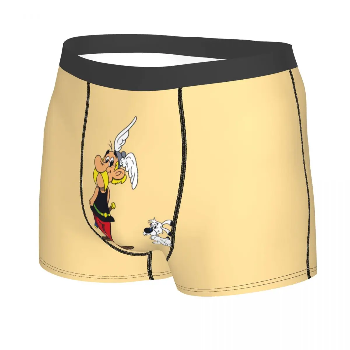 Custom Asterixs And Obelixs Adventure Comic Boxers Shorts Men's Briefs Underwear Fashion Underpants