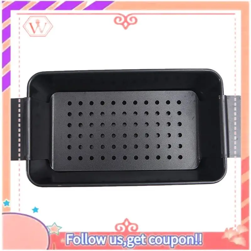 AT84-2X 12 Inch Chicago Metallic Professional Healthy Meatloaf Pan Barbecue Tray Rectangular Loaf Pan With Insert Rack