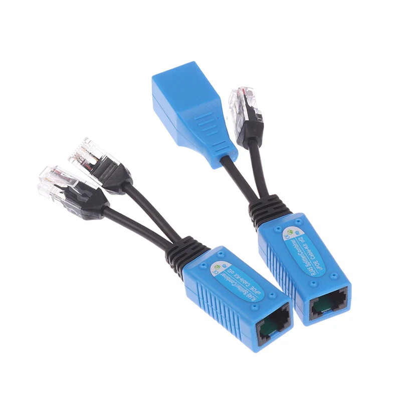 1Set POE كابل كيت RJ45 الفاصل الموحد CCTV POE كابل محول كابل الطاقة السلبي لكاميرا IP