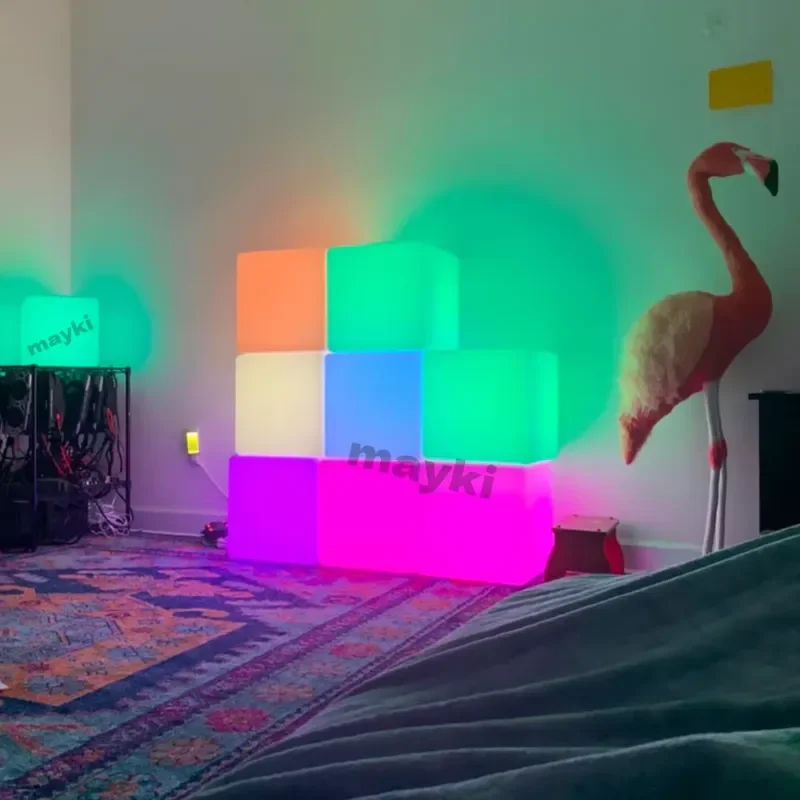 for Rechargeable Sensory Mood Light Game Cube Waterproof Color Changing Sensory Calming Light