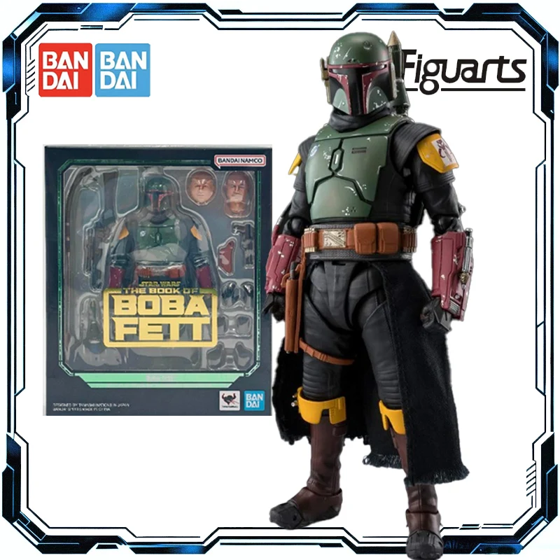 Bandai original S.H.Figuarts Boba Fett -Classic Ver.- (STAR WARS: The Book of Boba Fett) Action Figure Toys for Boys Girls Gift