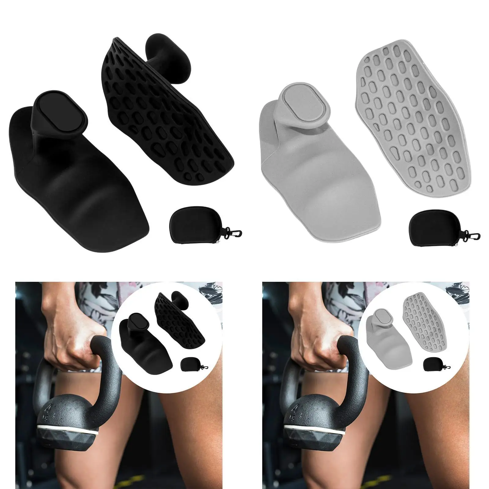 Gym Grips for Weight Lifting Gym Grips Fingerless Flexible with Storage Box Workout Gloves Pull up Grips for Training Fitness